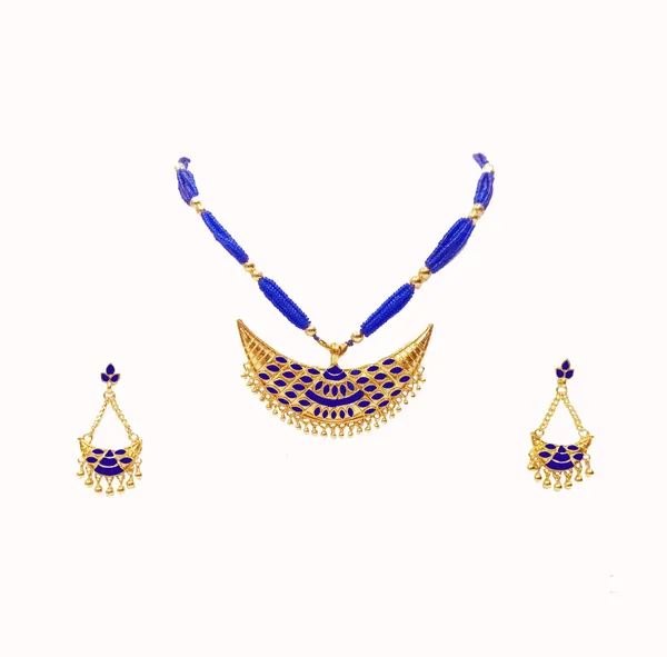 Assamese_Junbiri_Blue_Colour_Jewellery_Set_For_Women_&_Girl